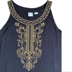Emma James stretch size large soft black gold